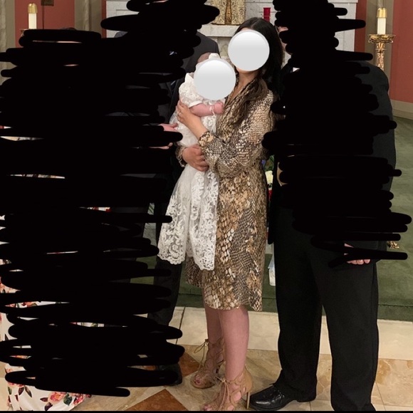 H&M Neutral Snake Print Dress - Picture 2 of 7